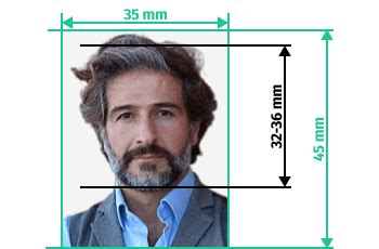 Resize image to passport size (35x45 mm) online free .